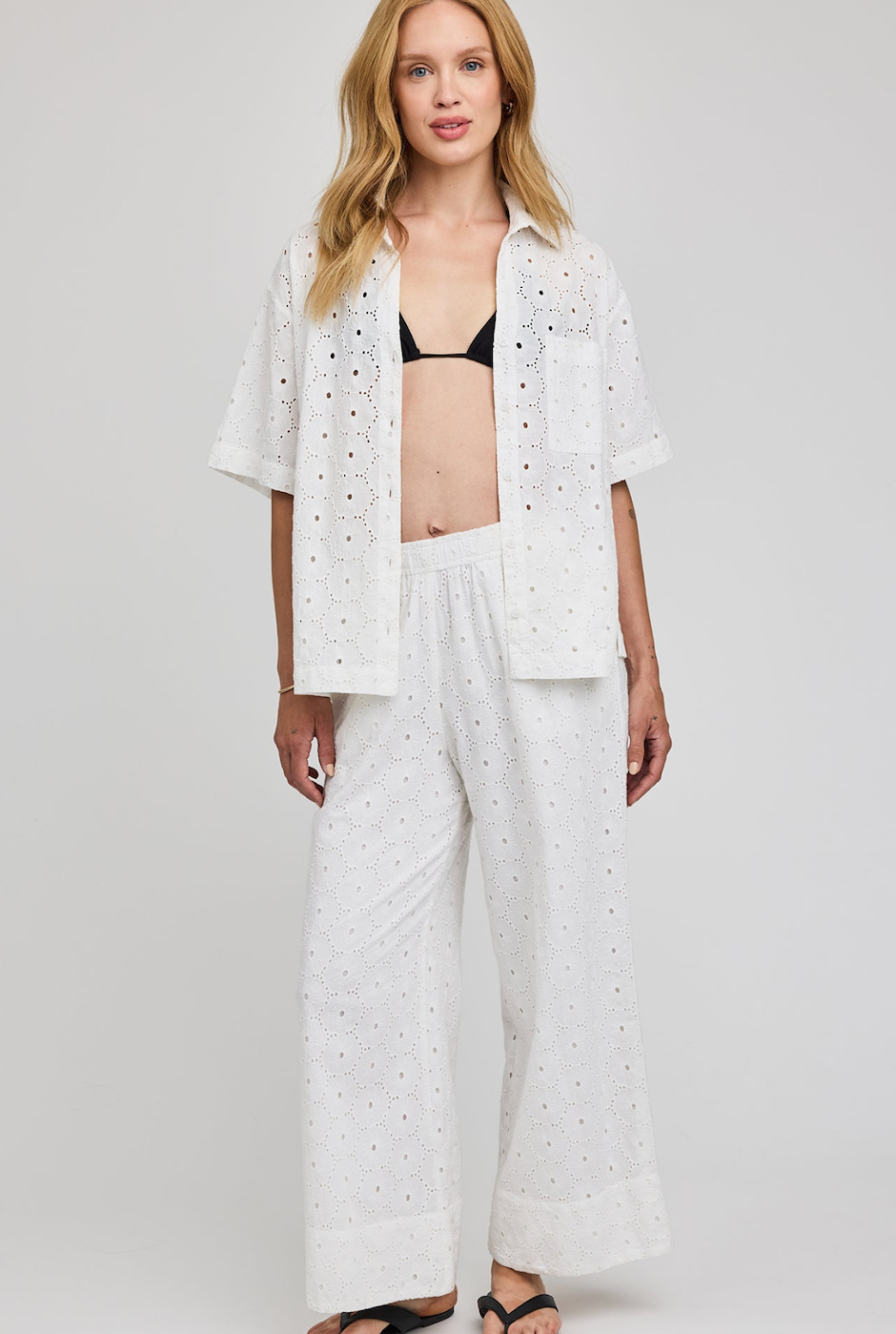 Gentle Fawn Louisa Eyelet Button Down Shirt