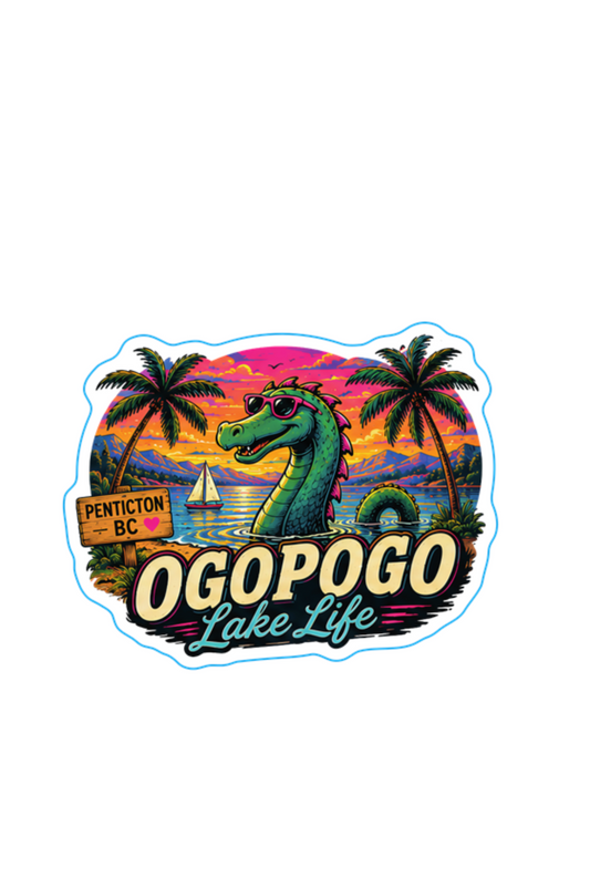 The Bumwrap 3" Vinyl Sticker - Ogopogo Lake Life