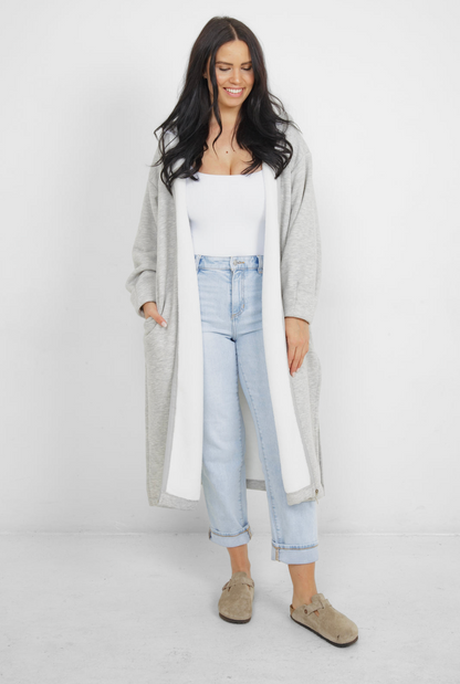 Tofino Towel Co. The Rails Terry Zip Cover Up w/Hood - Grey