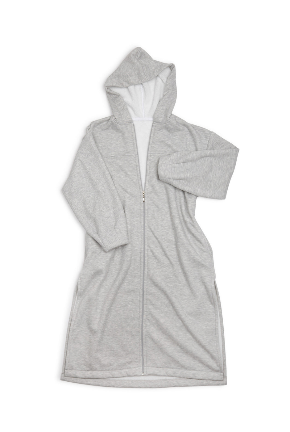 Tofino Towel Co. The Rails Terry Zip Cover Up w/Hood - Grey