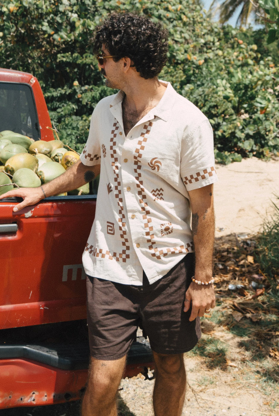 Casa Costera Casa Linen Shorts – Brown