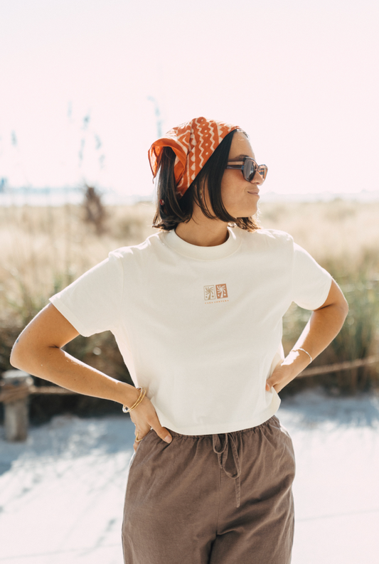 Casa Costera Palmera Crop Tee