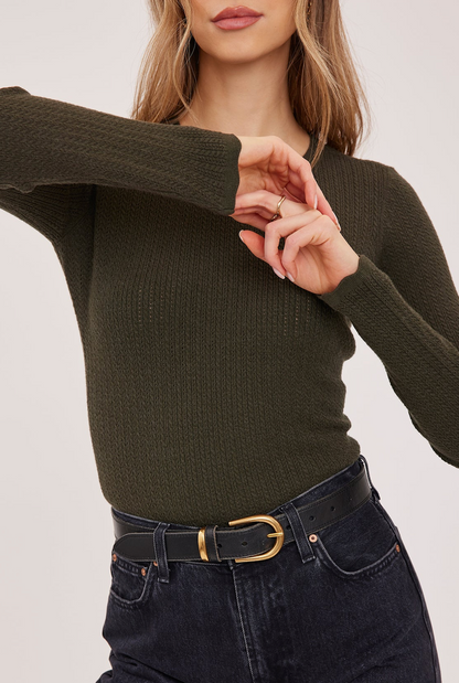 Gentle Fawn Celia Cable Knit Sweater