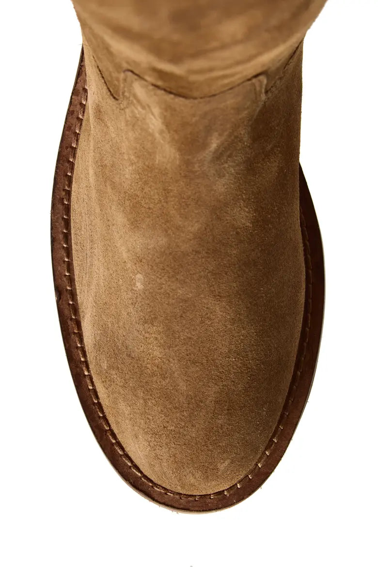 Malvados Sonora boots in Cognac – toe detail