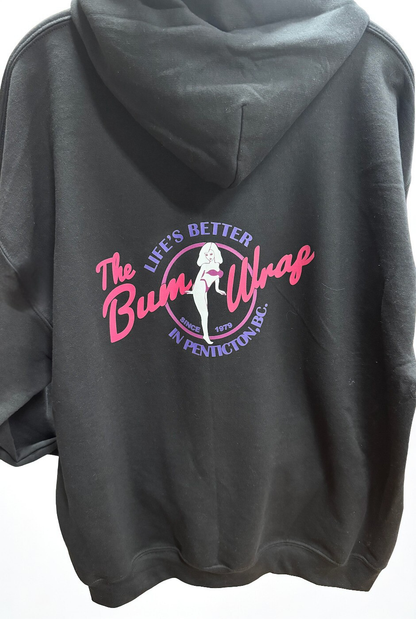 The Bumwrap Alice Unisex Pullover Hoodie - Black