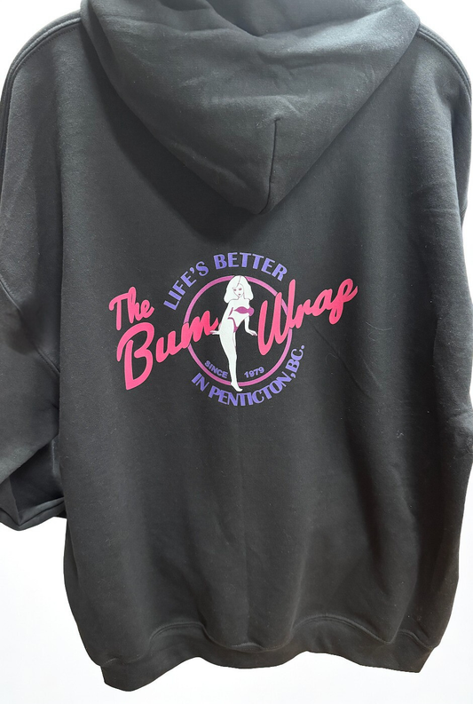 The Bumwrap Alice Unisex Pullover Hoodie - Black
