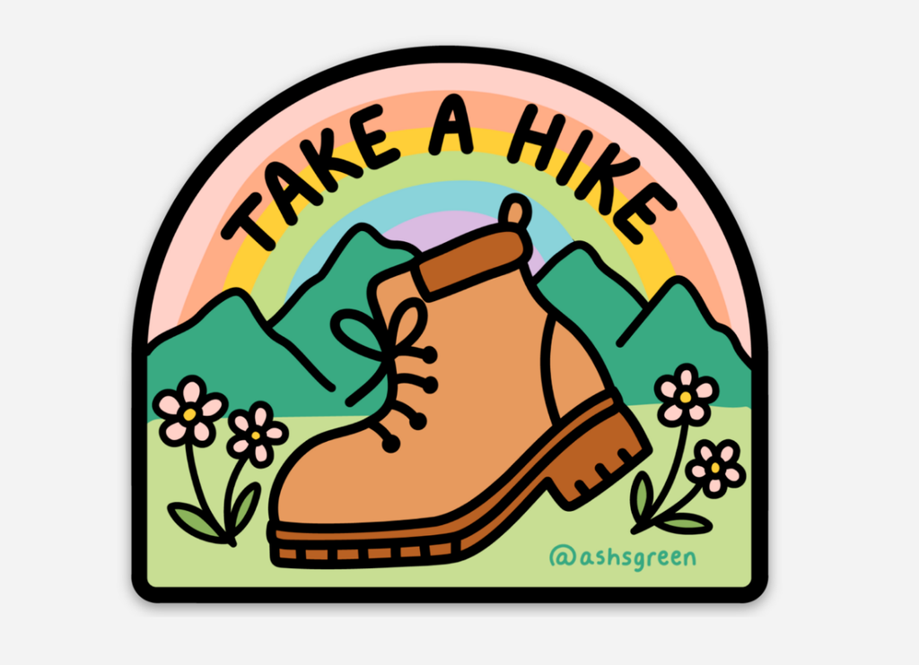 Take A Hike - 3" vinyl sticker