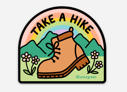 Take A Hike - 3" vinyl sticker