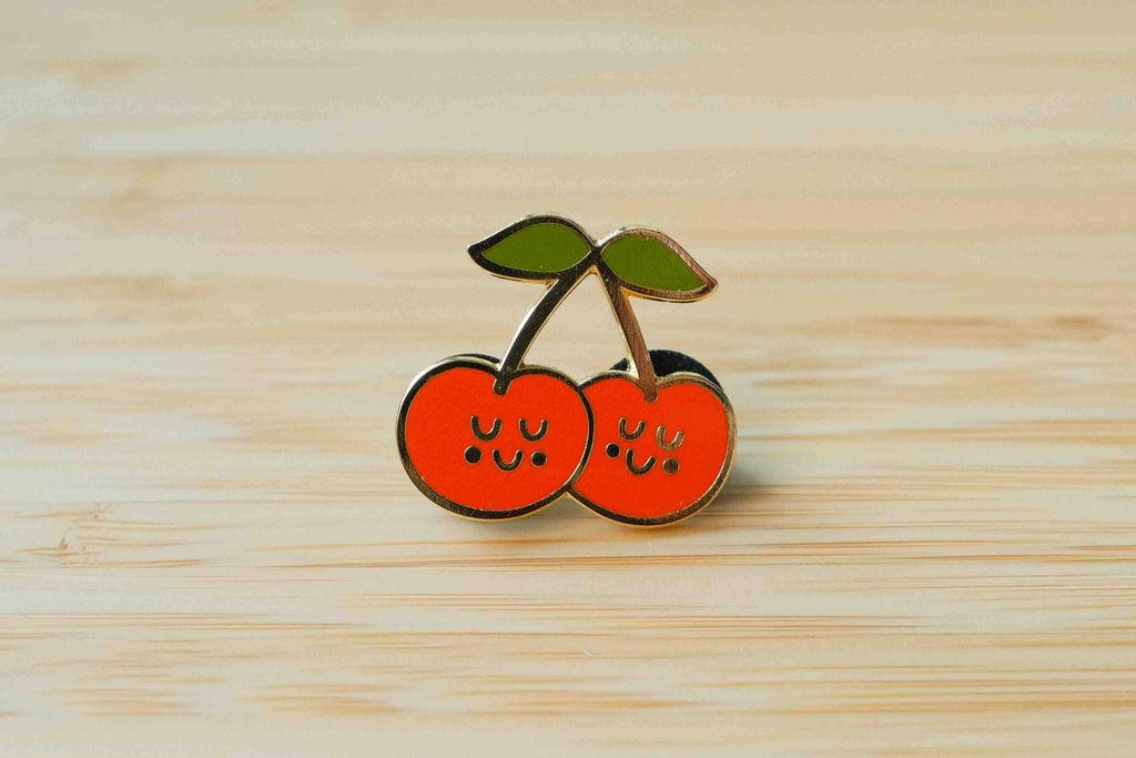 Cute Cherries - enamel pin 🍒
