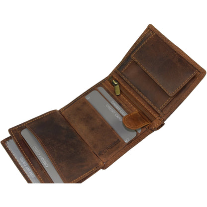Greenwood Tyler Leather Wallet - Brown