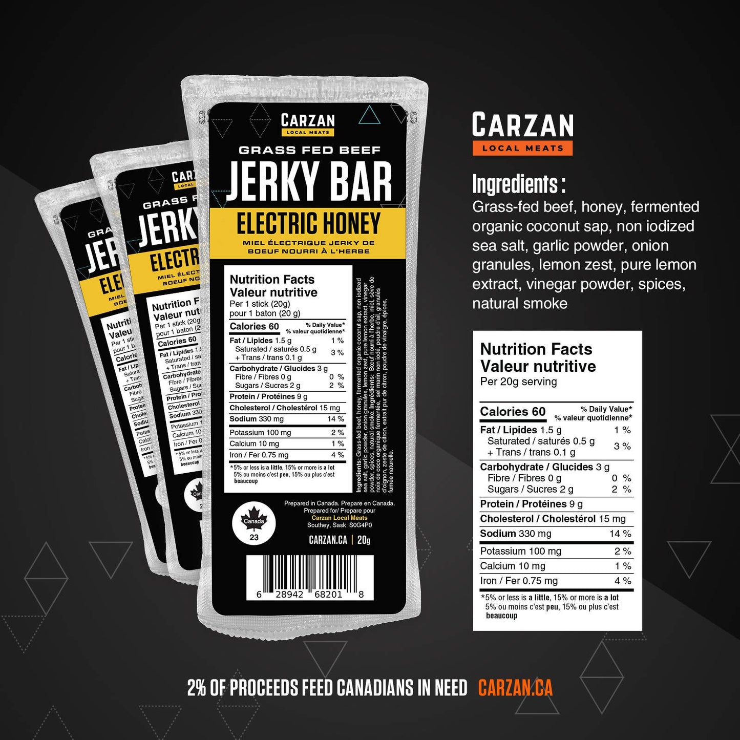 Carzan Electric Honey Jerky Bar