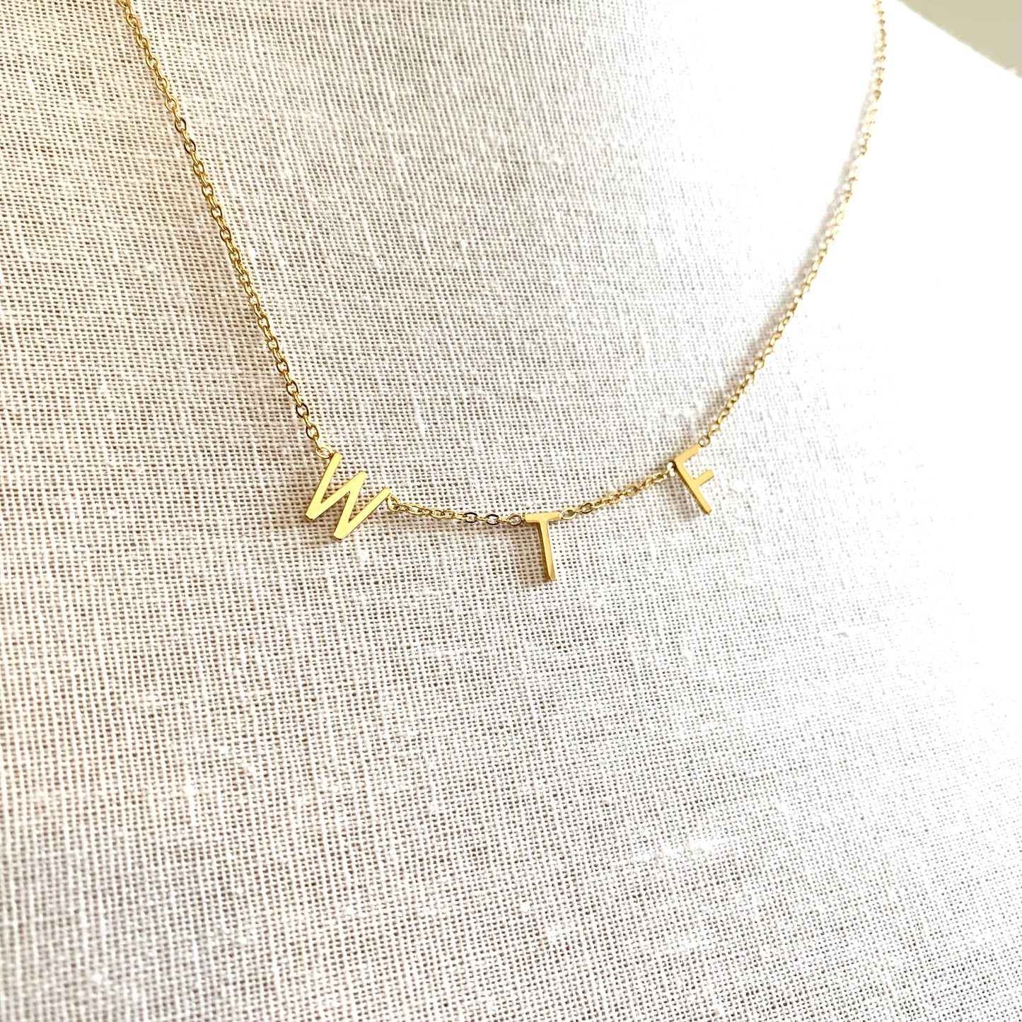 Royce and Oak WTF Necklace - Gold
