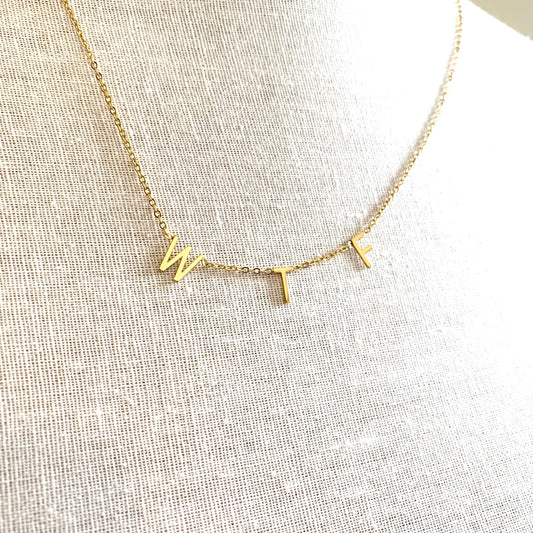 Royce and Oak WTF Necklace - Gold
