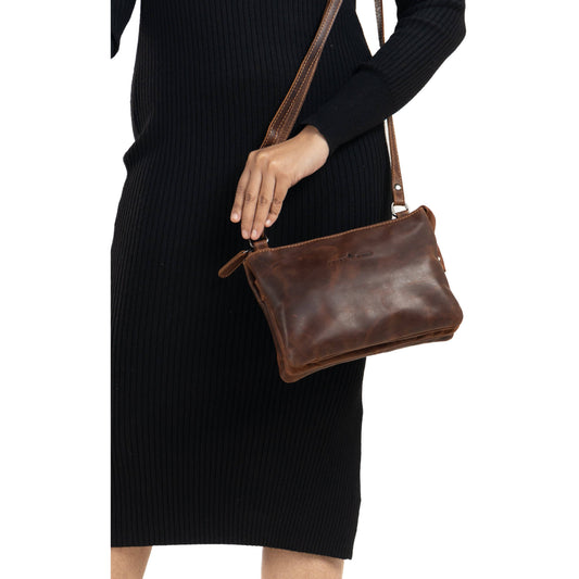 Greenwood Leather Mary Shoulder Bag - Sandal