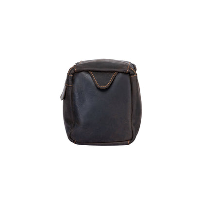 Greenwood Leather Darwin Travel Wash Bag - Sandal