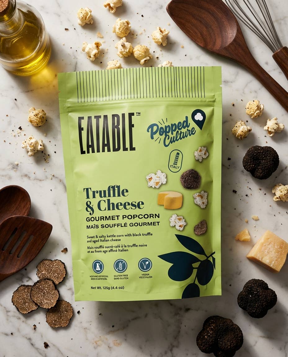 EATABLE Popped Culture - Truffle & Cheese Popcorn (Vegan)