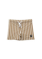 KidORCA Stripe Khaki Kids Boardie Swim Shorts, additional product photograph 4