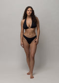 Akua Swim Midi Bikini Bottom in Caviar