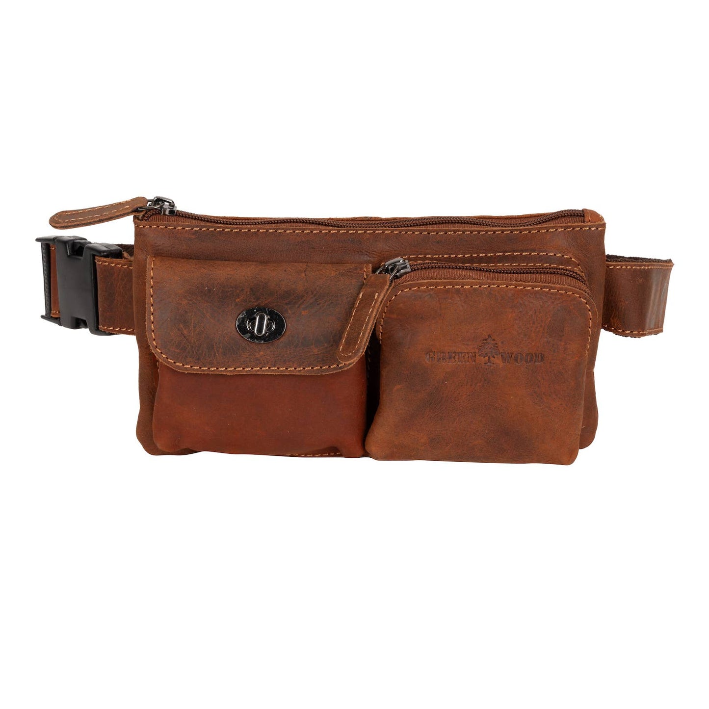 Greenwood Leather Kakadu Bum Bag - Brown