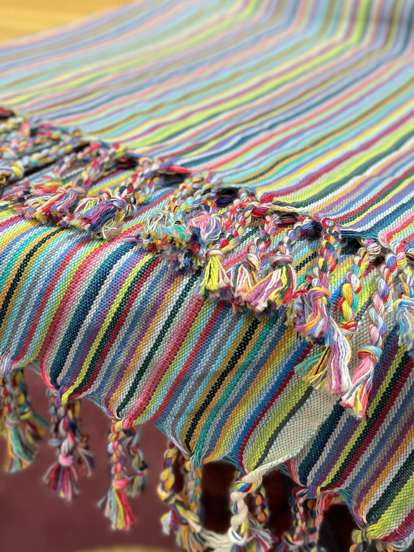 Big Blue Moma Stripe Peshtemal: Berry Whip