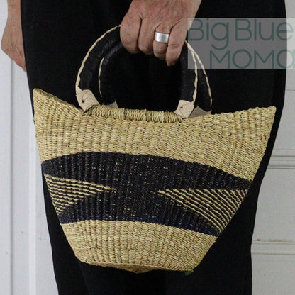 Big Blue Moma U Shopper Small - Natural Palette