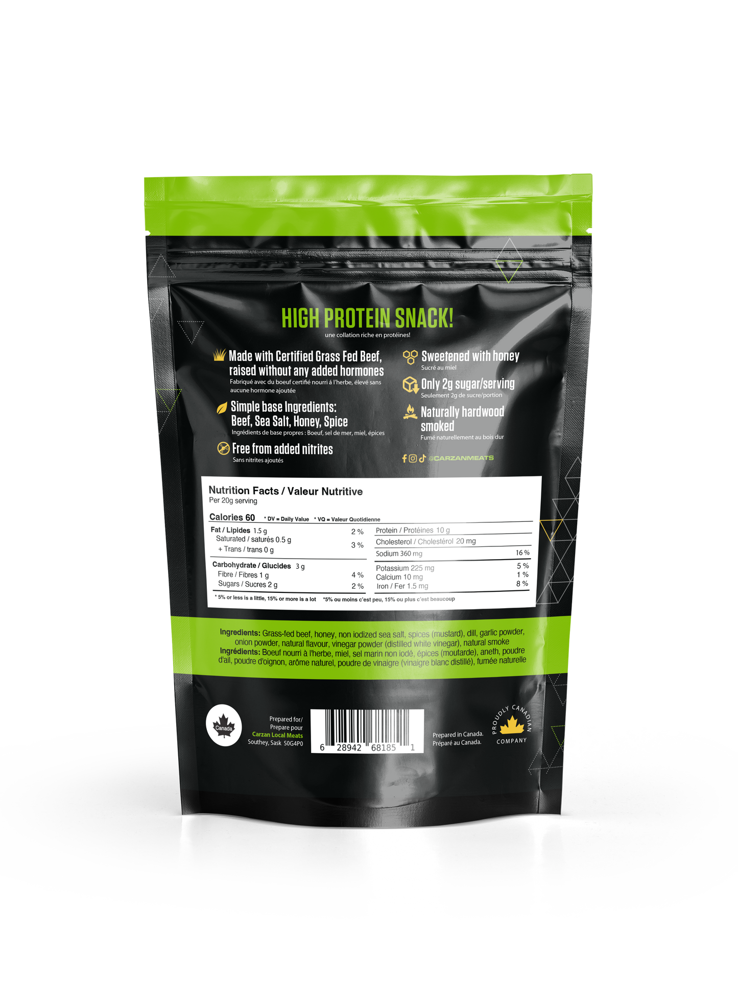 Carzan Dill Pickle Beef Jerky