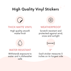 Grow Through It - 3" vinyl sticker: Pink