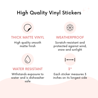 Grow Through It - 3" vinyl sticker: Pink