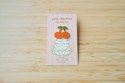 Cute Cherries - enamel pin 🍒