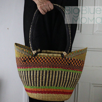 Big Blue Moma Shoulder Shopper - Traditional Palette