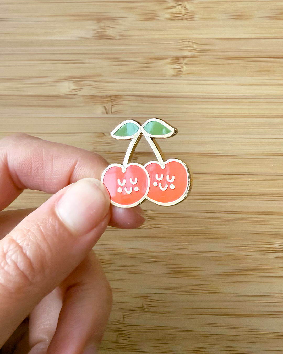 Cute Cherries - enamel pin 🍒
