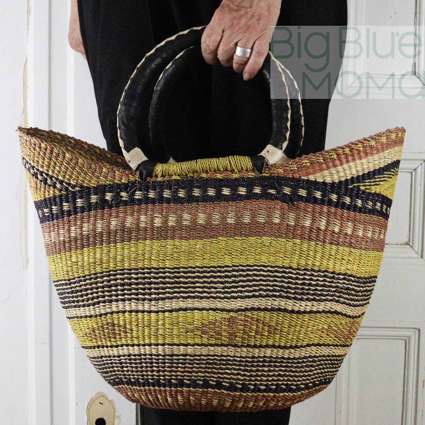 Big Blue Moma U Shopper Large - Traditional Palette