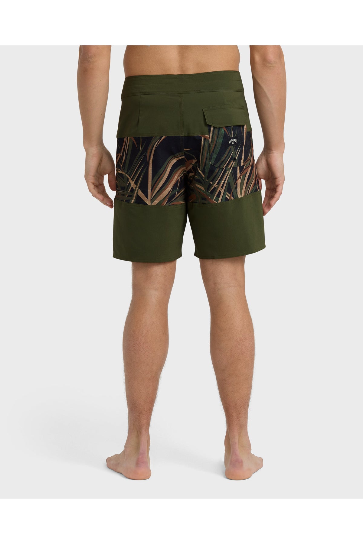 Billabong Tribong Pro 19" Boardshorts in Dark Military, back view