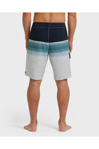 Billabong All Day Stripe Pro 20" Boardshorts in Wisp Blue, back view