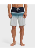 Billabong All Day Stripe Pro 20" Boardshorts in Wisp Blue, front view