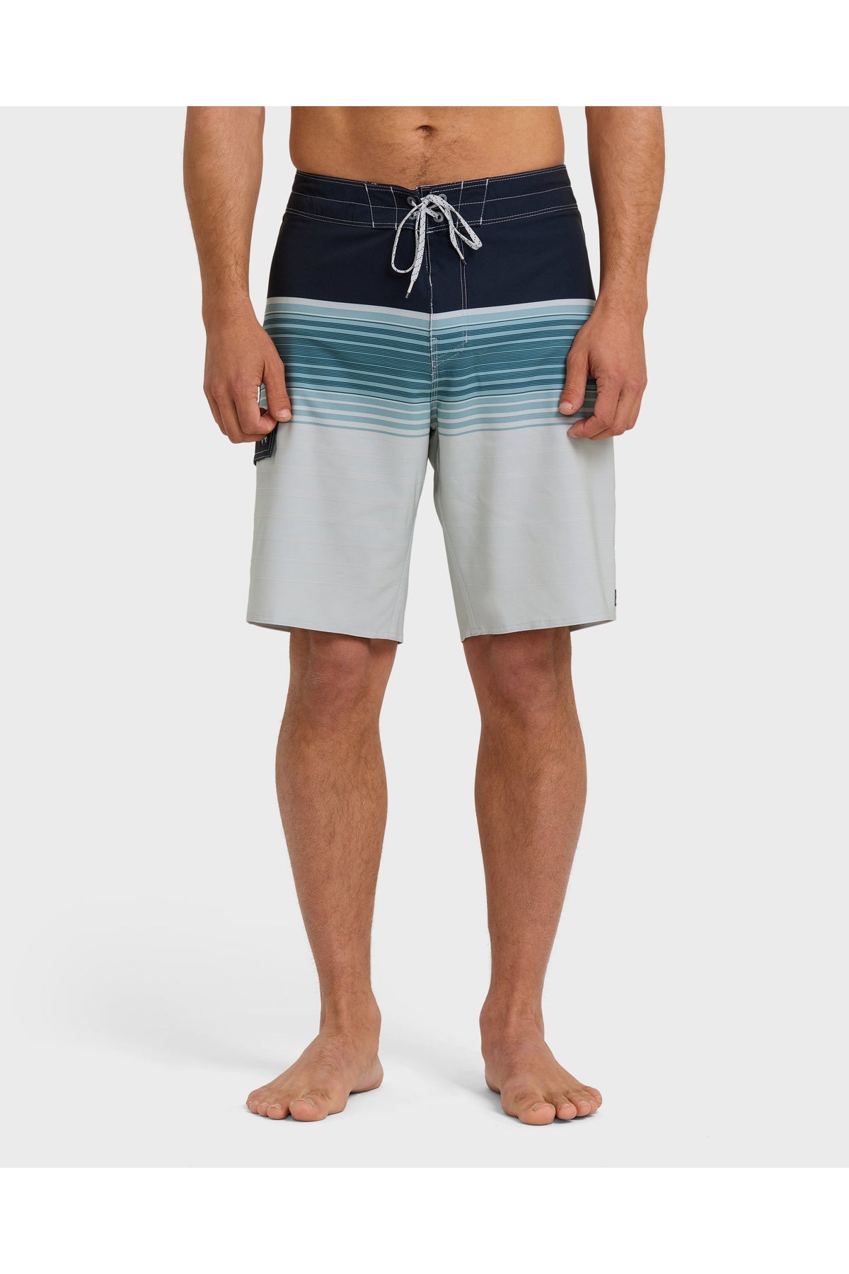 Billabong All Day Stripe Pro 20" Boardshorts in Wisp Blue, front view