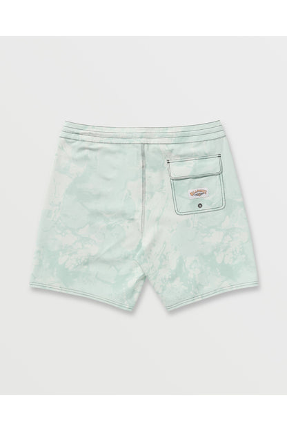 Billabong Every Other Day Lo Tide 18" Boardshorts in Seafoam, back flat view