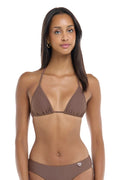 Body Glove Smoothies Dita bikini top in Latte, front view