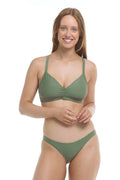 Body Glove Smoothies Drew bikini top in Cactus, front view
