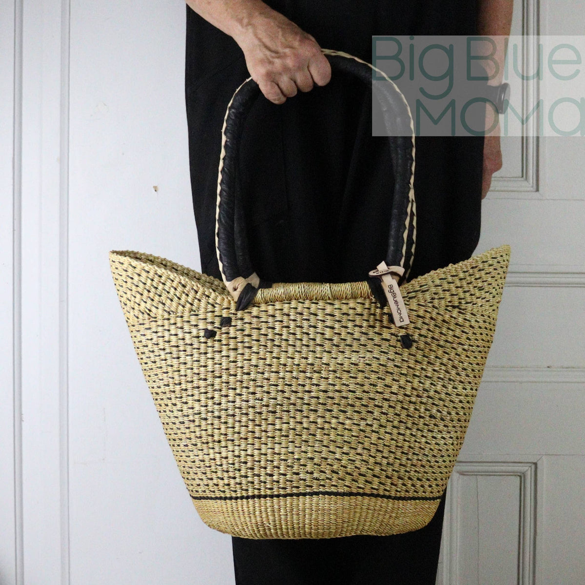 Big Blue Moma Shoulder Shopper - Natural Palette