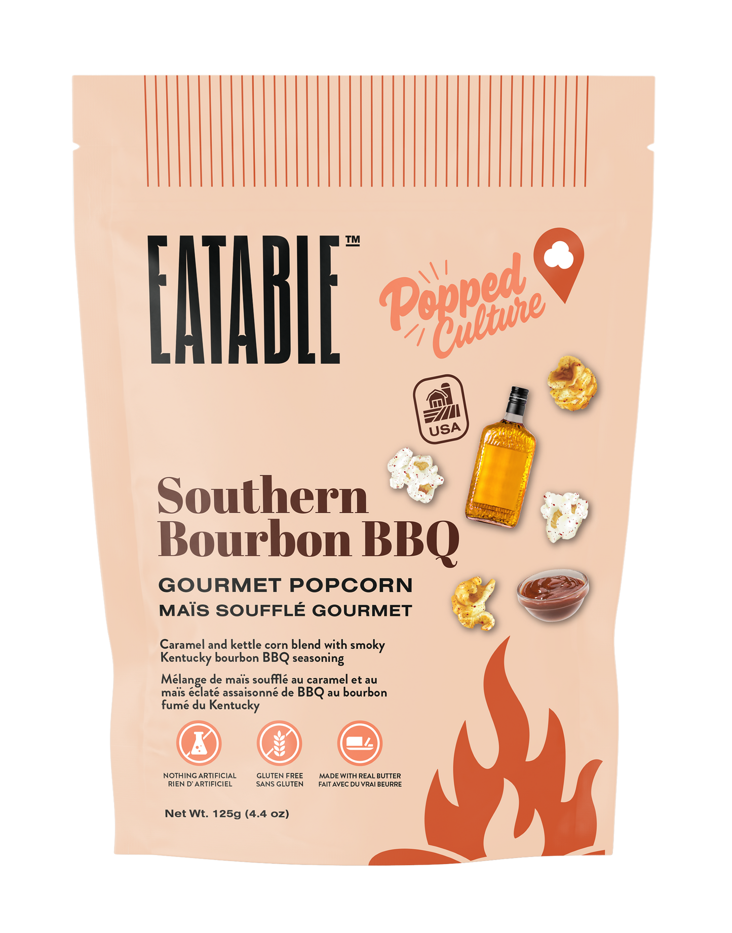 EATABLE Popped Culture - Southern Bourbon BBQ Popcorn