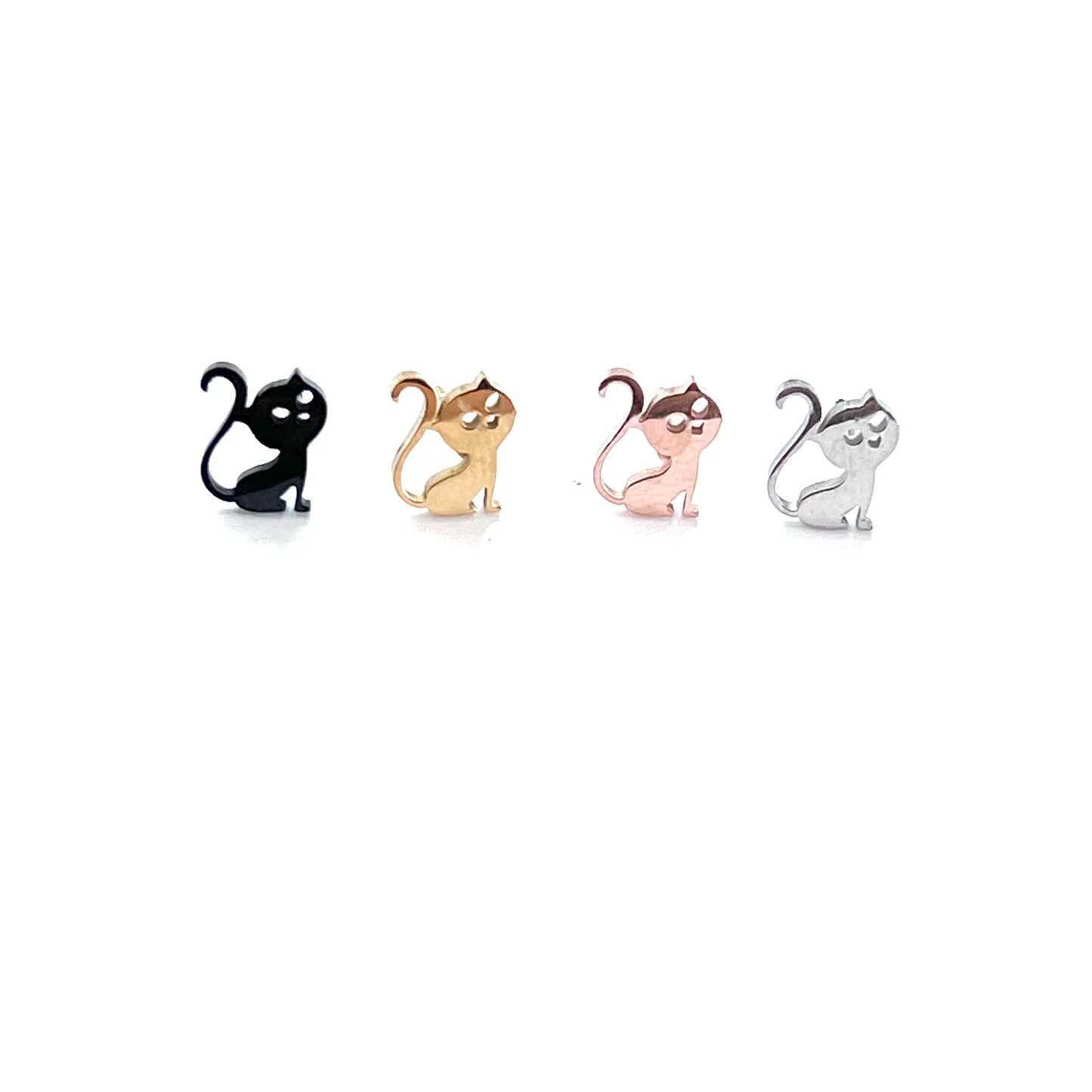 Royce and Oak Cat Earrings - Gold