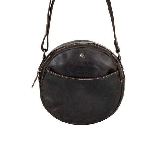 Greenwood Leather Sandy Shoulder Bag - Brown