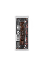 Back of Carzan Smokey Maple 20g beef jerky bar showing nutrition facts
