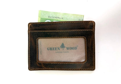 Greenwood Leather Card Case – Slim, Stylish & Practical