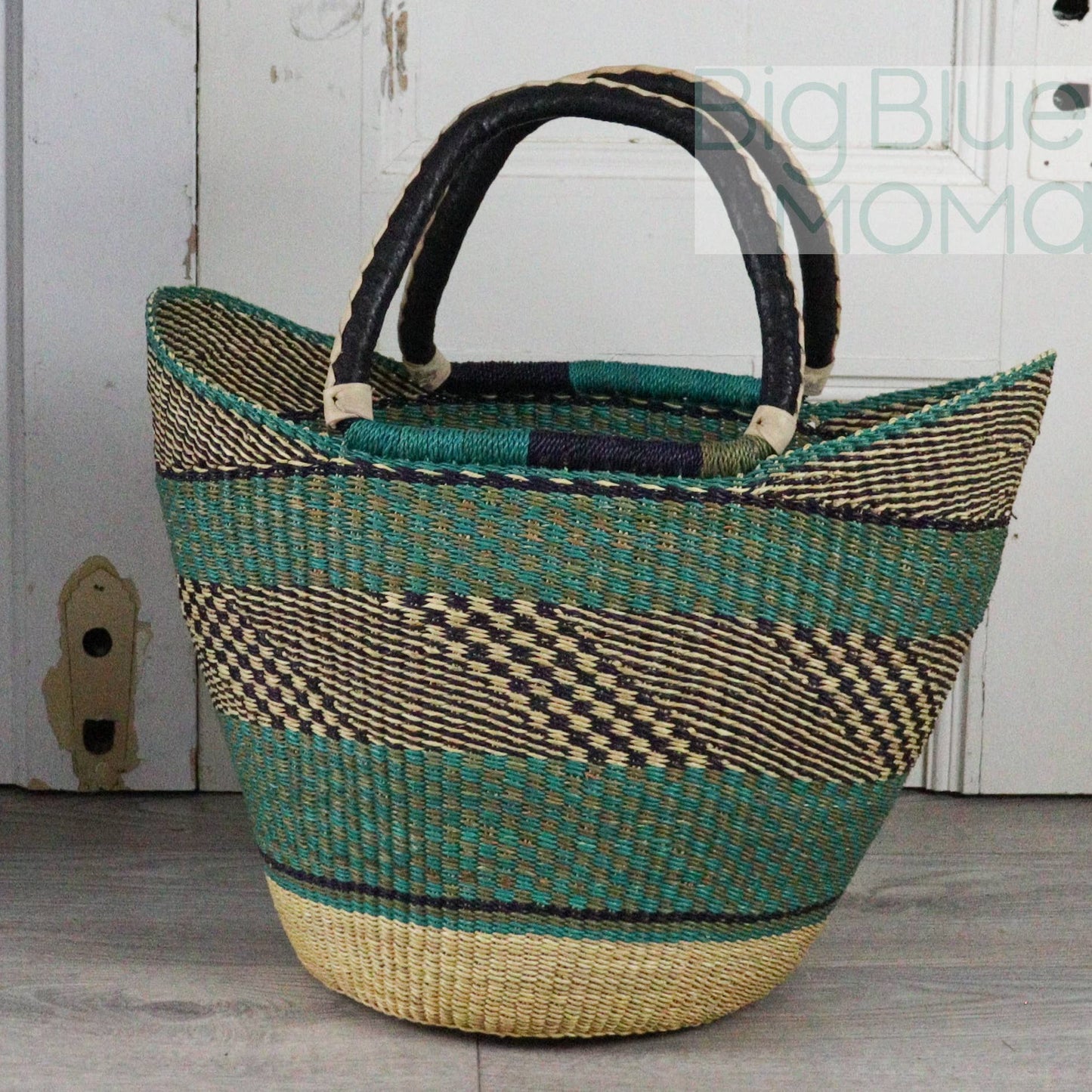 Big Blue Moma U Shopper Large - Traditional Palette