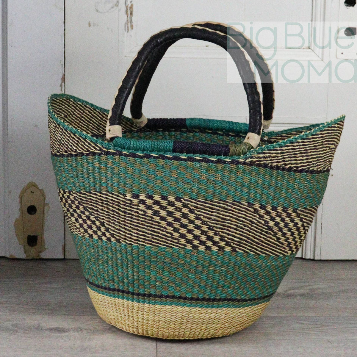 Big Blue Moma U Shopper Large - Traditional Palette