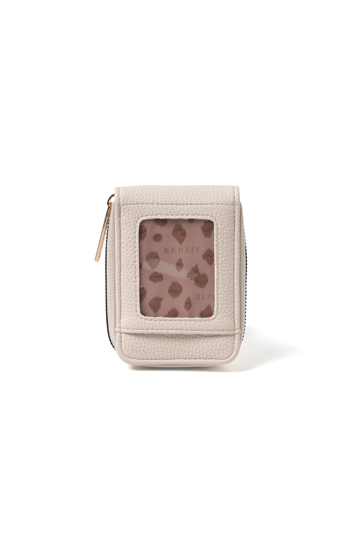 Kedzie Essentials Only Pocket Wallet — bone wallet with ID window