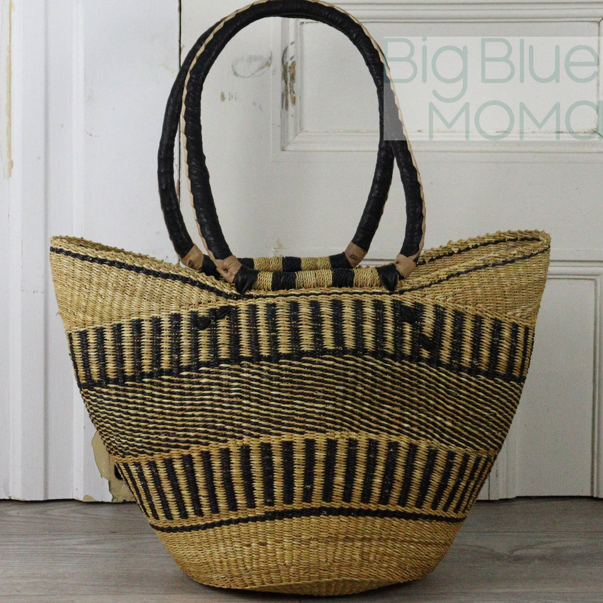 Big Blue Moma Shoulder Shopper - Natural Palette