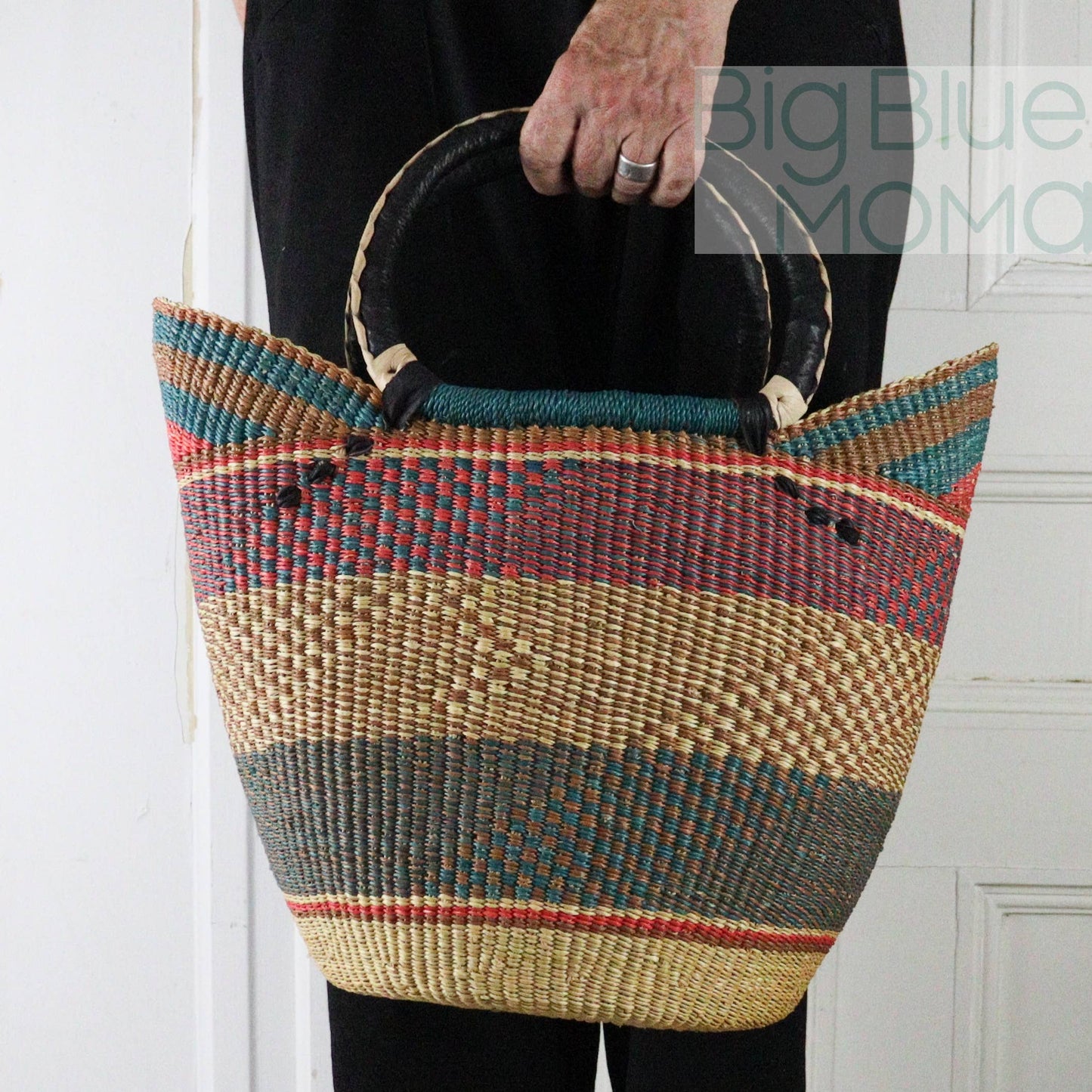 Big Blue Moma U Shopper Large - Traditional Palette